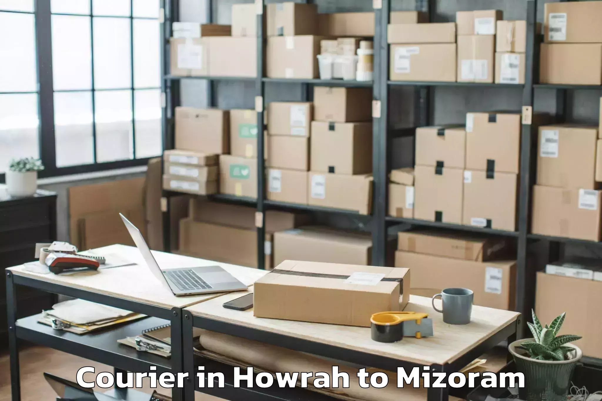 Hassle-Free Howrah to Icfai University Mizoram Aizaw Courier